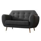 Sofá 2 Lugares Beegees Linho Grafite