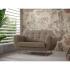 Sofá 2 Lugares Beegees Suede Bege