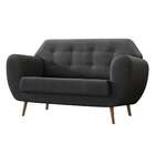 Sofá 2 Lugares Beegees Suede Grafite