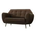Sofá 2 Lugares Beegees Suede Marrom