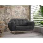 Sofá 2 Lugares Beegees Velosuede Grafite