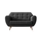 Sofá 2 Lugares Beegees Velosuede Grafite