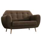 Sofá 2 Lugares Beegees Velosuede Marrom