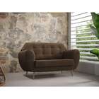 Sofá 2 Lugares Beegees Velosuede Marrom