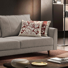 Sofá 2 Lugares Bege Em Veludo 1,60m Cherry