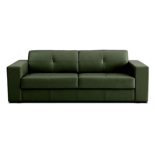 Sofá 2 Lugares Belver Couro La Paz Verde 158 Cm