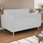 Sofá 2 Lugares Beny Sintético - Doce Sonho Móveis - Branco