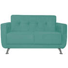Sofá 2 Lugares Beny Suede - Amarena Móveis - Azul Tiffany