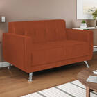 Sofá 2 Lugares Beny Suede - Amarena Móveis - Terracota