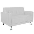 Sofá 2 Lugares Beny Suede - Doce Sonho Móveis - Branco