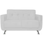 Sofá 2 Lugares Beny Suede - Doce Sonho Móveis - Branco