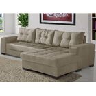 Sofá 2 Lugares Bia C/chaise Suede Chocolate G30 - Império Est