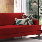 Sofá 2 Lugares Bordô Em Veludo 1,53m Lírio