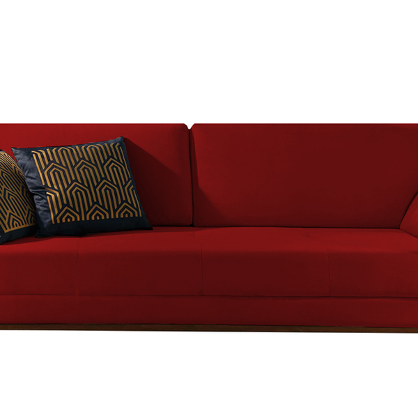 Sofá 2 Lugares Bordô Em Veludo 1,74m Lilac