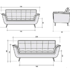 Sofá 2 Lugares Bordô Em Veludo 1,76m Taurus