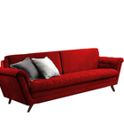 Sofá 2 Lugares Bordô Em Veludo 1,81m Indus