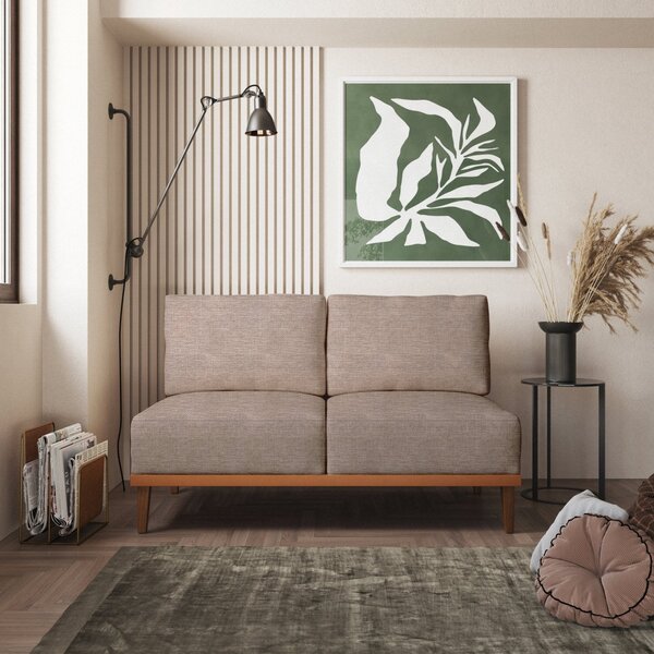 Sofá 2 Lugares Boreal Com Mola Ensacada Cabecasa Madeiraorigi