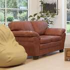 Sofá 2 Lugares Bradley Couro Marrom