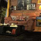 Sofá 2 Lugares Bradley Couro Marrom