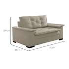 Sofá 2 Lugares Cairo Malha Bege