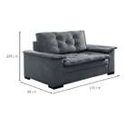 Sofá 2 Lugares Cairo Malha Cinza