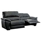 Sofá 2 Lugares Cayman Elétrico 220cm Couro Preto - Mempra