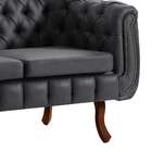 Sofá 2 Lugares Chesterfield Courissimo Chumbo