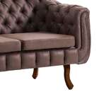 Sofá 2 Lugares Chesterfield Courissimo Marrom