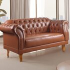 Sofá 2 Lugares Chesterfield Duque Caramelo