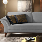 Sofá 2 Lugares Chumbo Em Veludo 1,74m Lilac