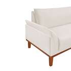 Sofá 2 Lugares Cinder Linho Bege Claro 150 Cm