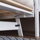 Sofá 2 Lugares Classico Couro Marrom Vitrola Pés Madeira  Bra