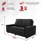 Sofá 2 Lugares Coimbra  Cinza