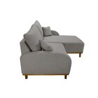 Sofá 2 Lugares Com Chaise Lado Direito 185cm Em Linho Mercúri