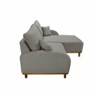 Sofá 2 Lugares Com Chaise Lado Direito 185cm Em Linho Mercúri