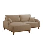 Sofá 2 Lugares Com Chaise Lado Esquerdo 185cm Em Linho Mercúr