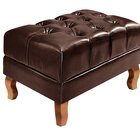 Sofá 2 Lugares Com Puff Luis Xv Decoração Sala Recepção Retrô