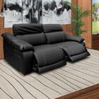 Sofá 2 Lugares Concepción Reclinável Elétrico Couro Preto - I