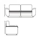 Sofá 2 Lugares Cordoba  Castor