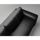 Sofá 2 Lugares Couro Branco Dakota Pés De Madeira