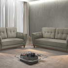 Sofá 2 Lugares Cru Em Veludo 1,57m Boeri