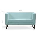 Sofá 2 Lugares Dafne Daf Mobiliário Verde