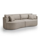 Sofá 2 Lugares Dakota 188 Cm Design Moderno Bege