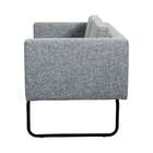 Sofá 2 Lugares Dallas Linho Cinza