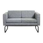 Sofá 2 Lugares Dallas Linho Cinza