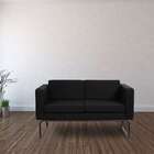 Sofá 2 Lugares Dallas Linho Preto