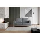 Sofá 2 Lugares Davos Linho Cotton Grafite