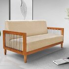 Sofá 2 Lugares De 160 Cm Linho Bex Dourado