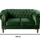 Sofá 2 Lugares Decoração Sara Recepção Dom Pedro Chesterfield