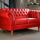 Sofá 2 Lugares Decoração Sara Recepção Dom Pedro Chesterfield